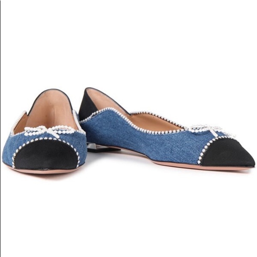 Brand new AQUAZZURA Moon Ballet flats